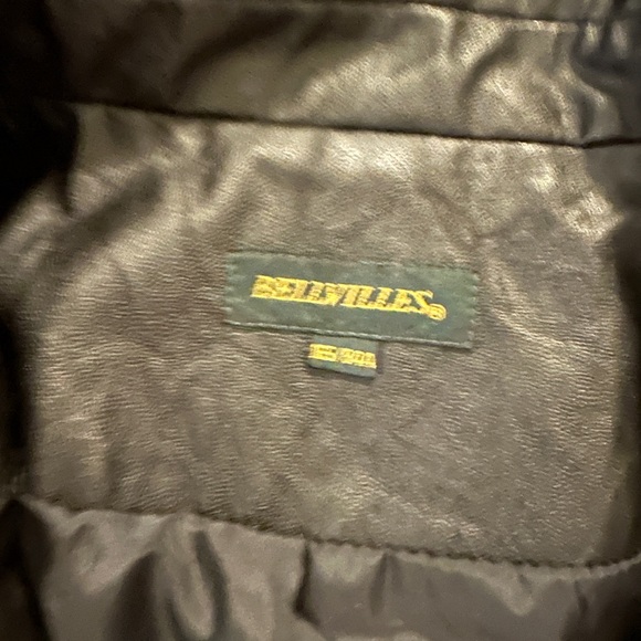 Leather vest with rabbit fur - Picture 3 of 4